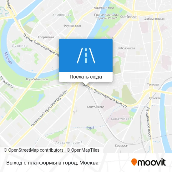 Карта Выход с платформы в город