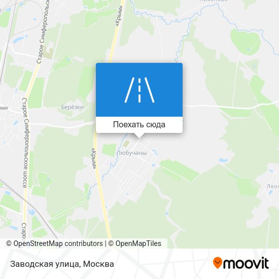 Карта Заводская улица