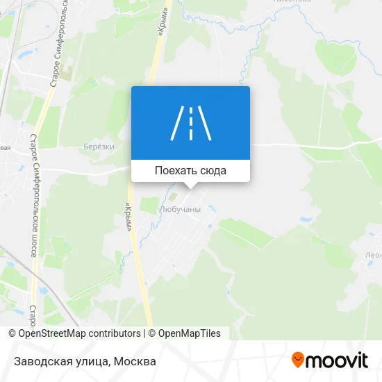 Карта Заводская улица