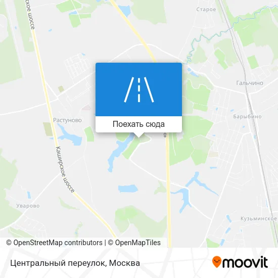 Карта Центральный переулок
