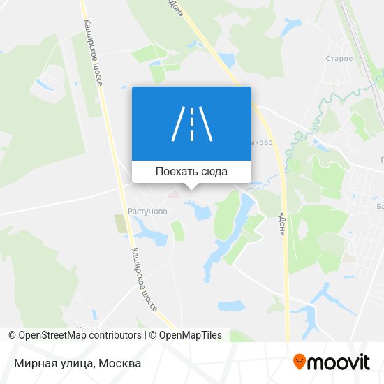 Карта Мирная улица