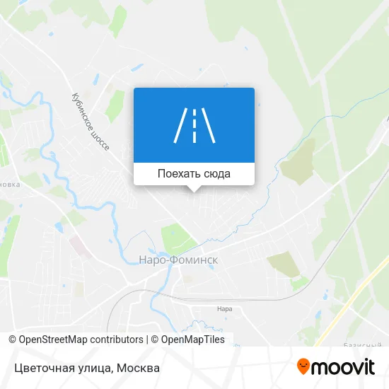 Карта Цветочная улица