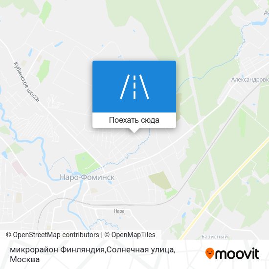Карта микрорайон Финляндия,Солнечная улица