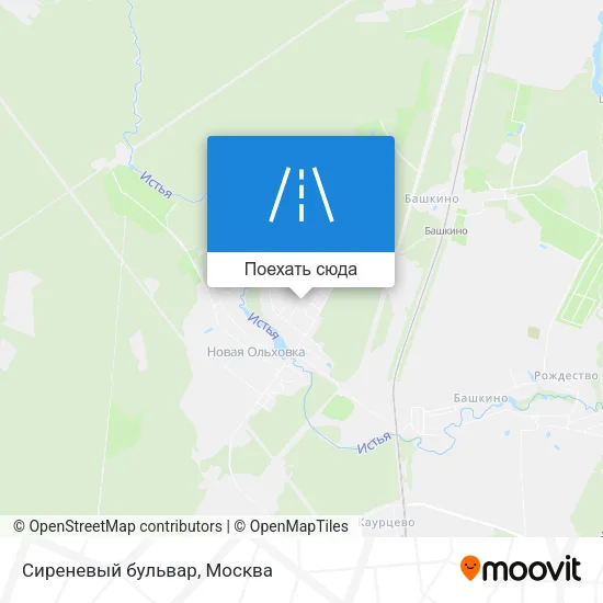 Карта Сиреневый бульвар