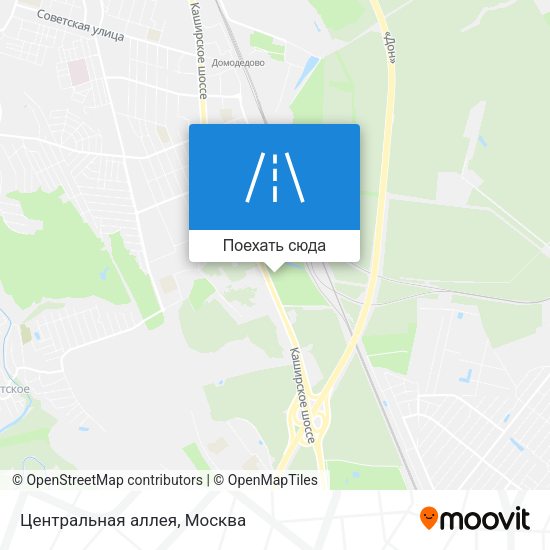 Карта Центральная аллея