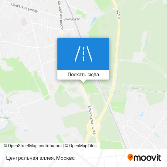 Карта Центральная аллея
