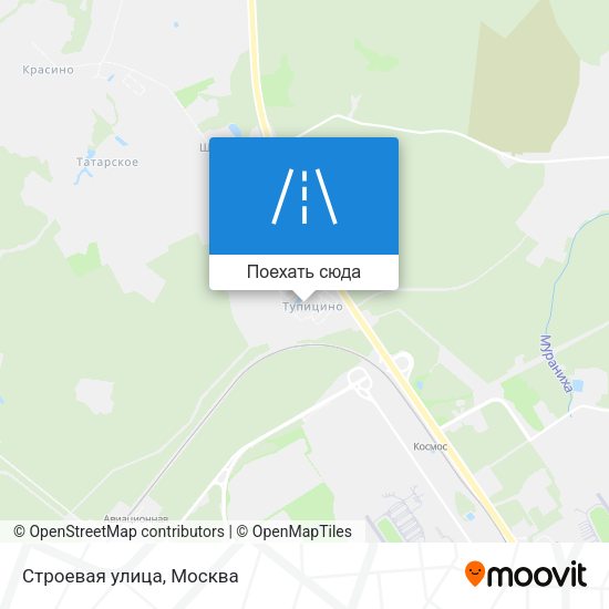 Карта Строевая улица