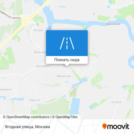 Карта Ягодная улица