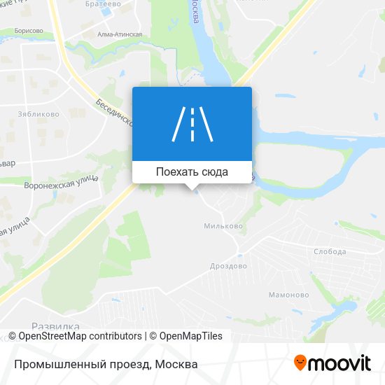 Карта Промышленный проезд