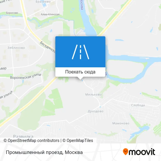 Карта Промышленный проезд