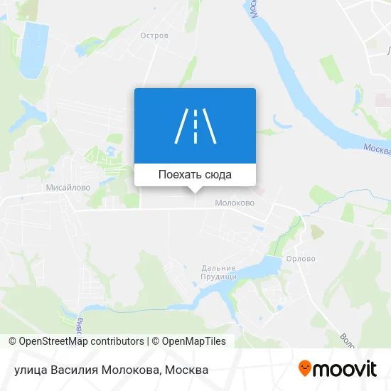 Карта улица Василия Молокова