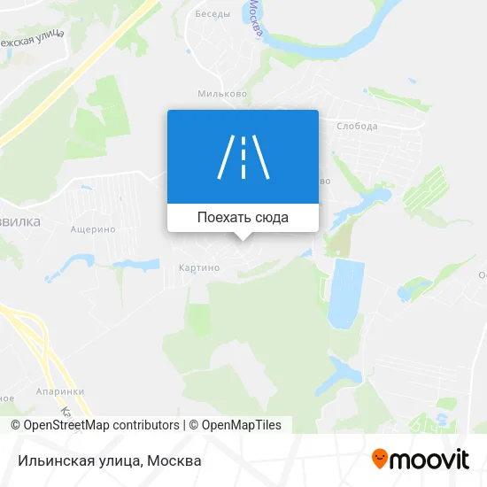 Карта Ильинская улица