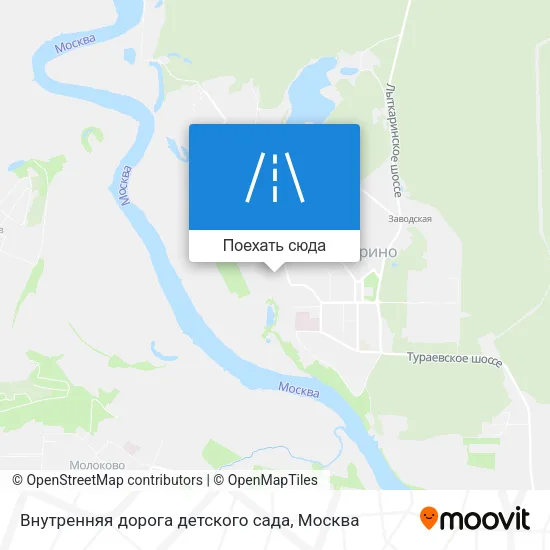 Карта Внутренняя дорога детского сада