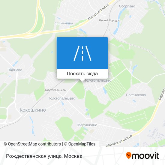 Карта Рождественская улица