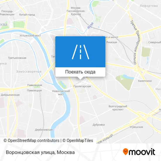 Карта Воронцовская улица