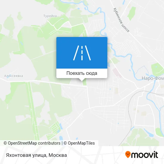 Карта Яхонтовая улица