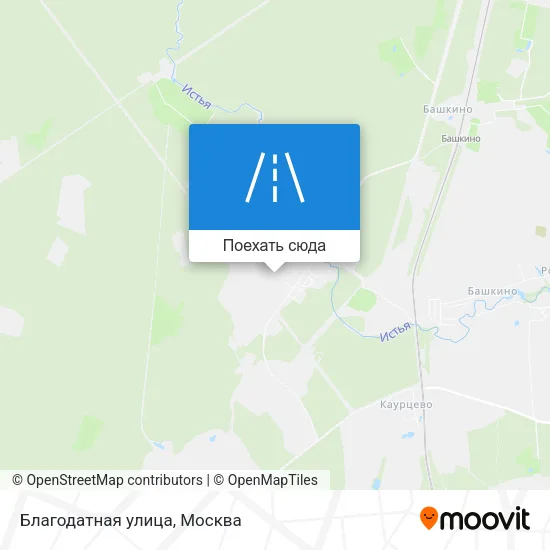 Карта Благодатная улица