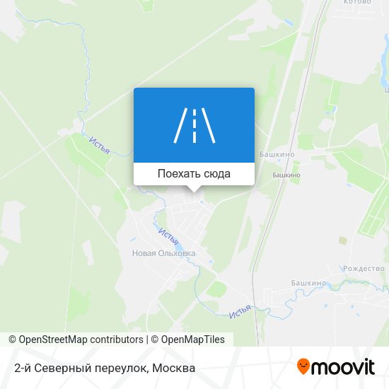 Карта 2-й Северный переулок