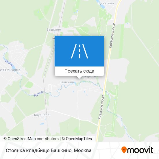 Карта Стоянка кладбище Башкино