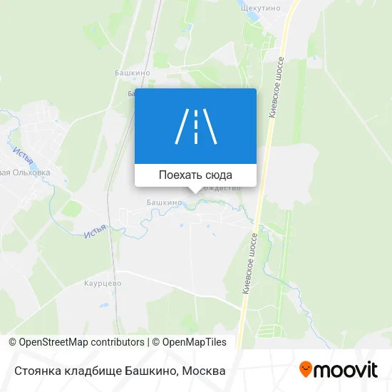Карта Стоянка кладбище Башкино