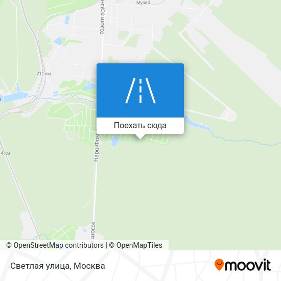 Карта Светлая улица