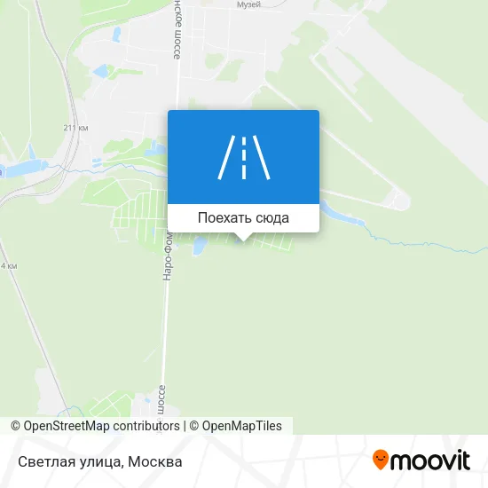 Карта Светлая улица