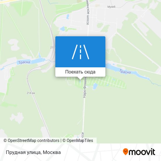 Карта Прудная улица