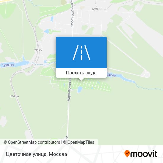 Карта Цветочная улица
