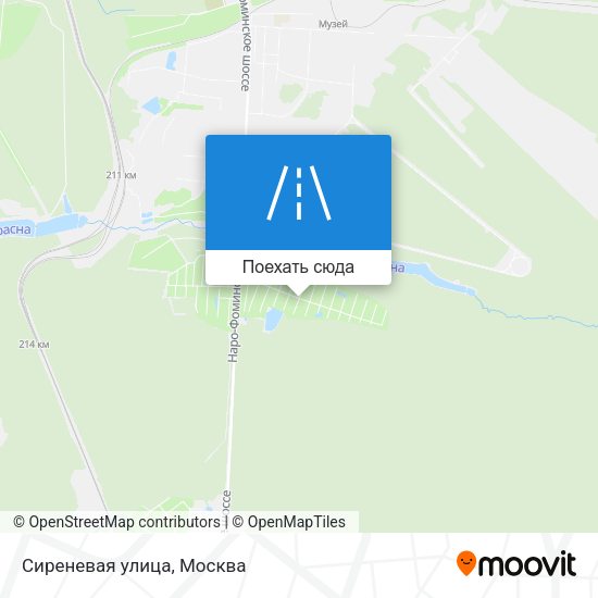Карта Сиреневая улица
