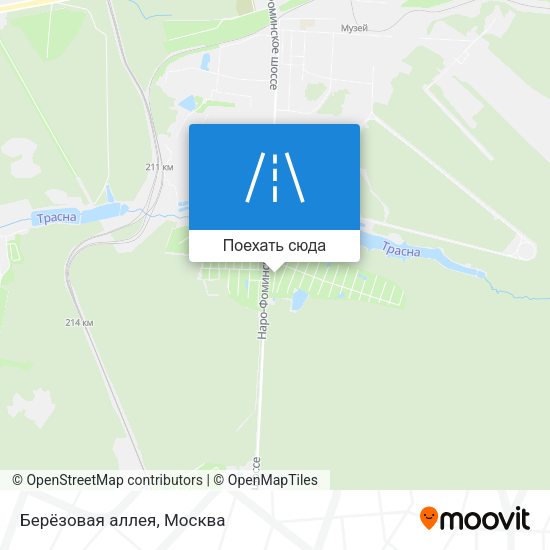 Карта Берёзовая аллея