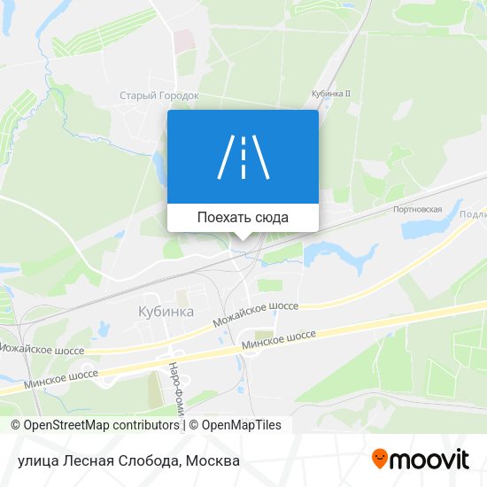 Карта улица Лесная Слобода