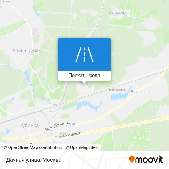 Карта Дачная улица