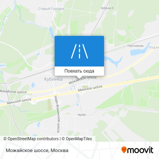 Карта Можайское шоссе