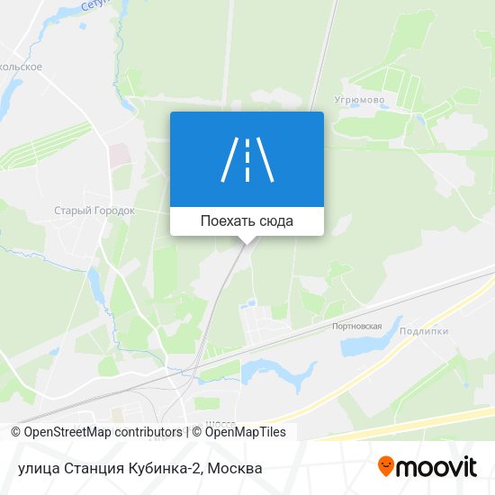 Карта улица Станция Кубинка-2