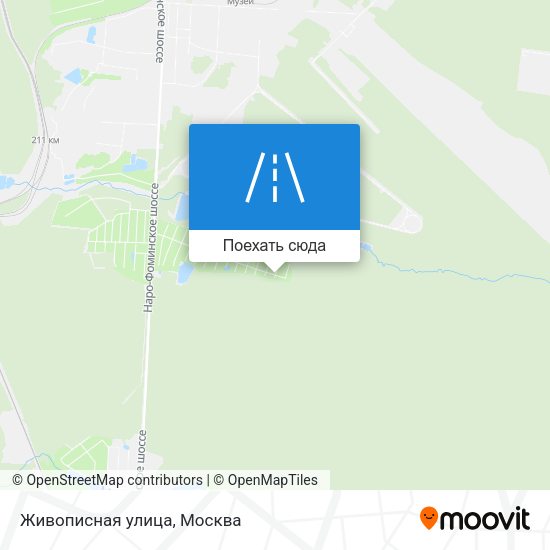 Карта Живописная улица