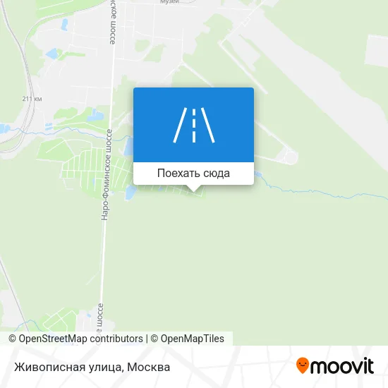 Карта Живописная улица