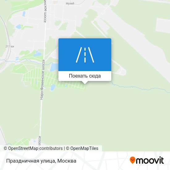 Карта Праздничная улица