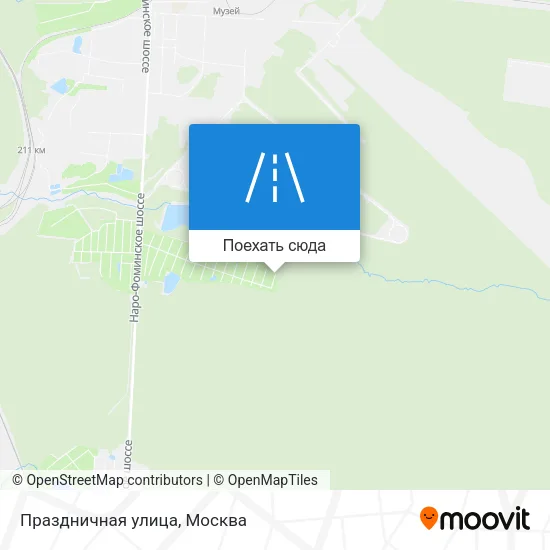 Карта Праздничная улица