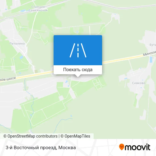 Карта 3-й Восточный проезд