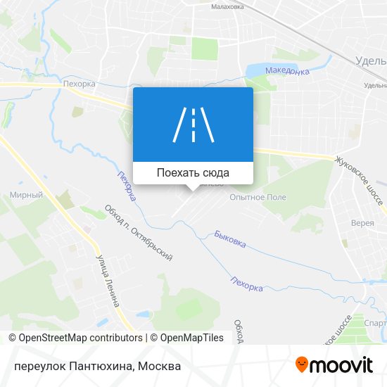 Карта переулок Пантюхина