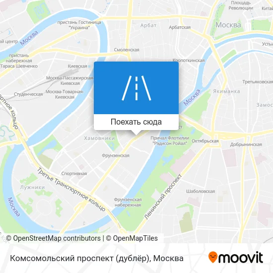 Карта Комсомольский проспект (дублёр)
