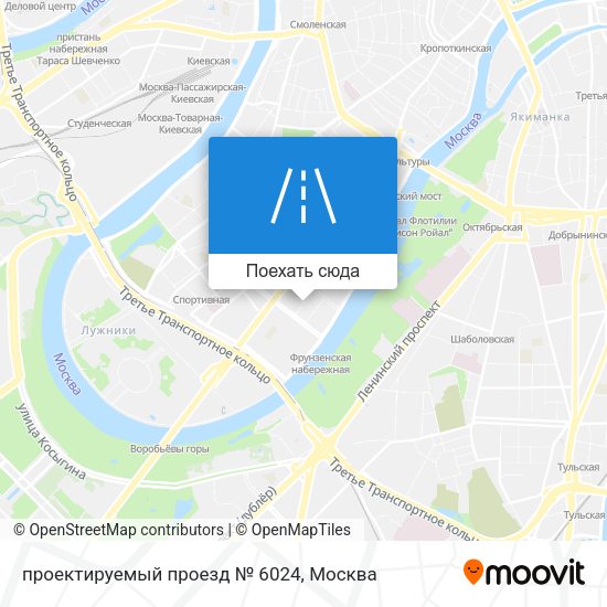 Карта проектируемый проезд № 6024