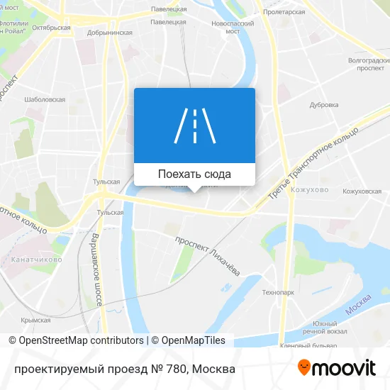 Карта проектируемый проезд № 780