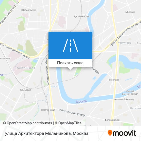 Карта улица Архитектора Мельникова