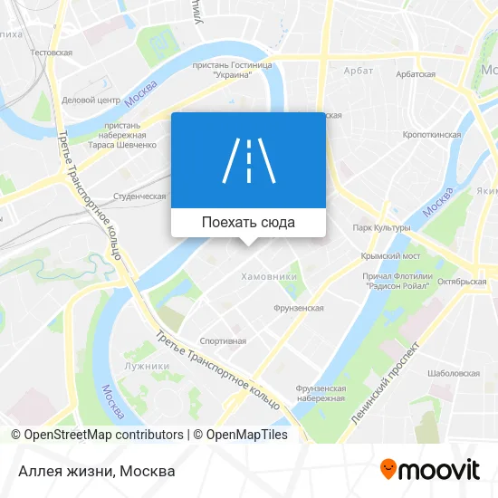 Карта Аллея жизни