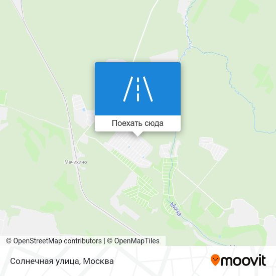 Карта Солнечная улица