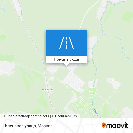 Карта Кленовая улица