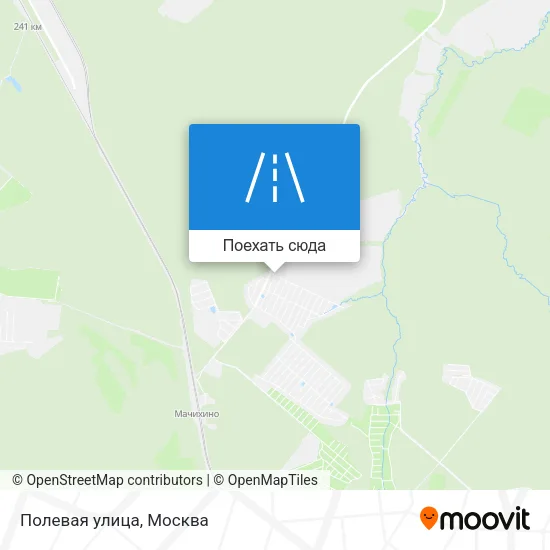 Карта Полевая улица