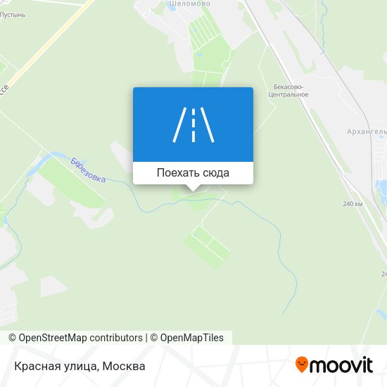 Карта Красная улица