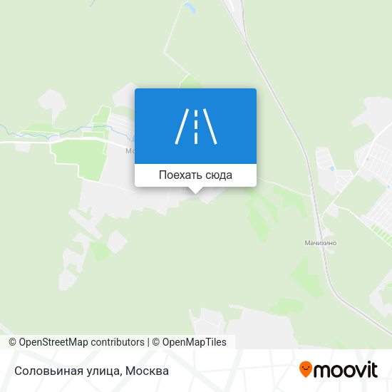 Карта Соловьиная улица
